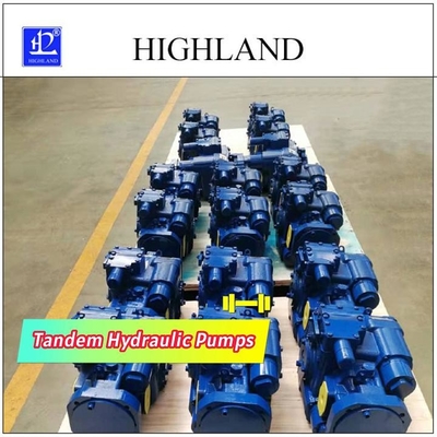 2500r/Min Rated Speed Tandem Hydraulic pompa con controllo 110cc/R+110cc/R di flusso e di pressione